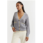 Chinti & Parker UK grey wool-cashmere summer stitch cardigan