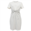 T By Alexander Wang alexander wang t knotted t-shirt dress in white cotton