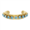 TOVA womens nyon cuff bracelet in aquamarine