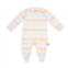 Magnetic me baby girl stripe modal footie in candy