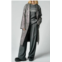 Smythe duster coat in pewter herringbone