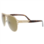 Bulgari mens sunglasses pale gold plated matte 57mm sunglasses