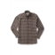 DUCK HEAD rosemont plaid cotton flannel sport shirt in burnt russet