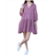 Easel tiered dress in plum