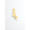 Socksss tennis stripes sunbeam socks in white/yellow