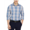 Private Label mens glen plaid long sleeve button-down shirt