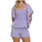 TCEC piper peplum romper in purple