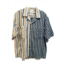 Marrakshi Life pleated pocket camp shirt in marine,tumeric,sand