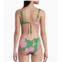 Farm Rio women winter garden twisted cut out one piece swimsuit green