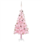 VidaXL artificial pre-lit christmas tree with ball set pink 47.2 pvc