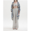 EENK saint shawl coat in blue/ivory