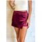 Blue Blush a-list mini skort in red