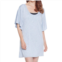 Dotti cabana flutter tunic in dot calling blue