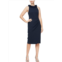 Alex & Eve womens ruffle knee evening dress