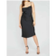 Gentle Fawn agatha satin midi dress in black