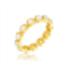 Adornia 4mm bezeled opalite eternity band ring