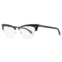 Victoria womens cateye eyeglasses vs5018 001 black/gold 53mm