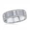 Blackjack stainless steel brushed and polished cz ring