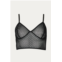 Aniela Parys reishi longline lace triangle bralette in black