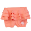 Sophie la Girafe peach ruffle logo shorts