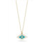 Ember Fine Jewelry 14k gold & diamond evil eye necklace