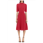 DONNA MORGAN FOR MAGGY Mock Neck Fit & Flare Dress