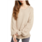 WISHLIST Balloon Sleeve Rib Knit Sweater