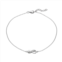 Sophie Miller Cubic Zirconia Sterling Silver Infinity Anklet