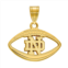LogoArt 10K Gold Notre Dame Football Pendant