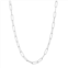 Giorgio di Vicenza 14k Sterling Silver Paper Clip Chain Necklace