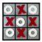 Diva At Home Set of 2 Red Black and White Tic-Tac-Toe Board Magnet 32