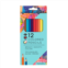 Bright Stripes iHeartArt 12 Colored Pencils Set