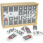 Bene Casa Handcrafted Double Nine Cuban Flag Motif, 55-Tile Domino Set with Wooden Box