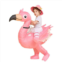 World Factory Flamingo Inflatable Riding On, Air Blow Up Costumes Fancy Dress Party Halloween Costume For Adult