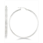 Simone I. Smith Textured Hoop Earrings in Sterling Silver