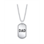 He Rocks Mens Stainless Steel Dad Pendant Necklace
