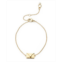 Kleinfeld Gold-Tone LOVE Letter Charm Delicate Bracelet