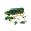 KOVOT Dino Transport Truck Play set: 14 Long with Light & Music 3 Cars 27 Mini Dinosaurs Props Car Launcher and Ramp