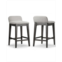 Glamour Home 25 Atia Rubberwood Fabric Counter Height Stool Set of 2