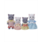 Calico Critters Persian Cat Family Set of 4 Collectable Doll Figures