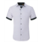 Suslo Couture Mens Slim-Fit Geo-Print Performance Shirt