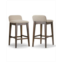 Glamour Home 28.9 Atia Rubberwood Fabric Counter Height Stool Set of 2