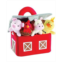 KOVOT Barnyard Animals Plush Collection with Interactive Sounds and Barn Carrier