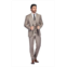 Gino Vitale Mens 3 Piece Slim Fit Brown Check Suit