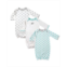Luvable Friends Baby Boys Baby Cotton Gowns Bird 0-6 Months