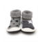 Komuello Infant Boys Breathable Washable Non-Slip Sock Shoes Stars & Stripes - Grey