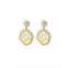 A&M Gold-Tone Beach Seashell Earrings