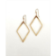 Roberta Sher Designs Womens Classic Dimemsional Diamond Shaped Earrings with 14K Gold Fill Earwires