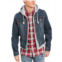 Sun + Stone Mens Reeves Trucker Hooded Denim Jacket