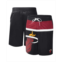 G-III Sports by Carl Banks Mens Black Miami Heat Sea Wind Swim Trunks